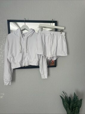 Women's White Lounge Set - Cozy Everyday Comfort